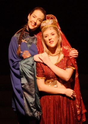 Aladdin and Princess Jasmine -- Broxbourne pantomime photo 2007/2008