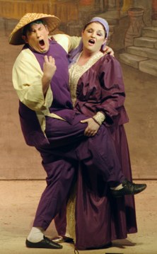 Wishee and Notsoshy -- Aladdin Broxbourne pantomime photo 2007/2008