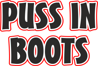 Puss in Boots pantomime Broxbourne title as words