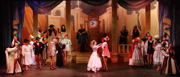 Cinderella Pantomime Broxbourne: Cinderella and Prince Charming at the Masked Ball
